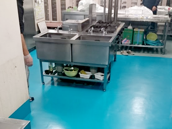 東京の病院・施設厨房の塗床